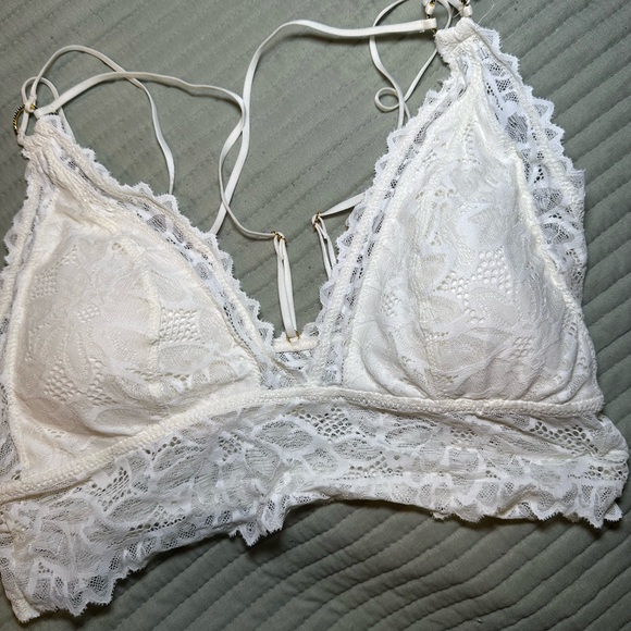 aerie Other - Lace Bralette in White